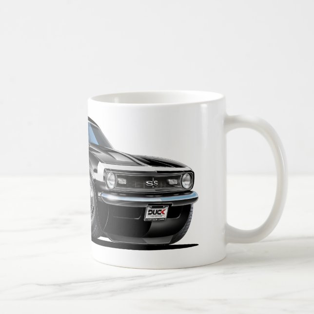 Camaro Schwarz-weißes Auto 1968 Kaffeetasse (Rechts)