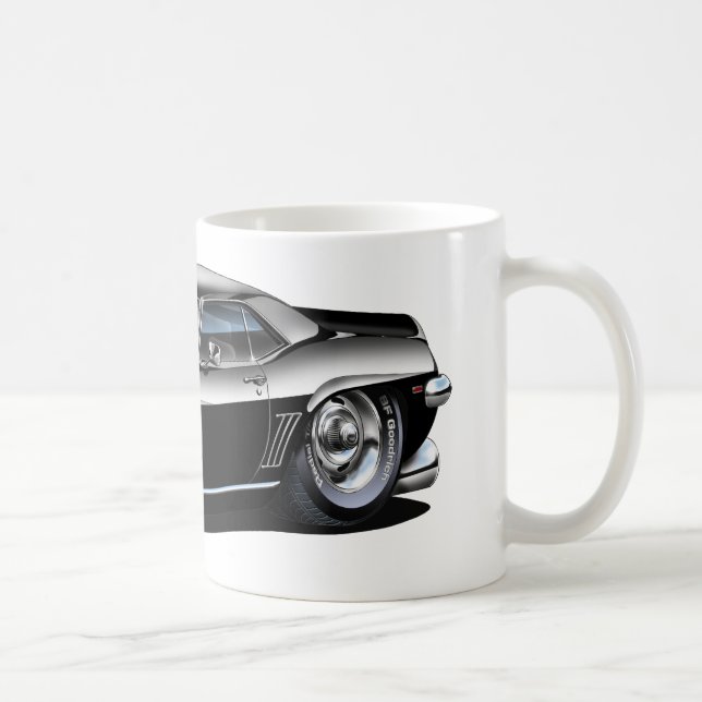 Camaro Schwarz-weißes Auto 1969 Kaffeetasse (Rechts)