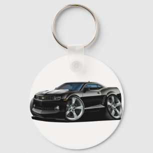 Camaro Schwarz-weißes Auto 2010-12 Schlüsselanhänger
