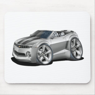 Camaro Silber-Schwarzes Kabriolett 2012 Mousepad