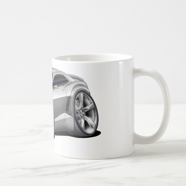 Camaro silbernes Auto 2010-11 Kaffeetasse (Rechts)