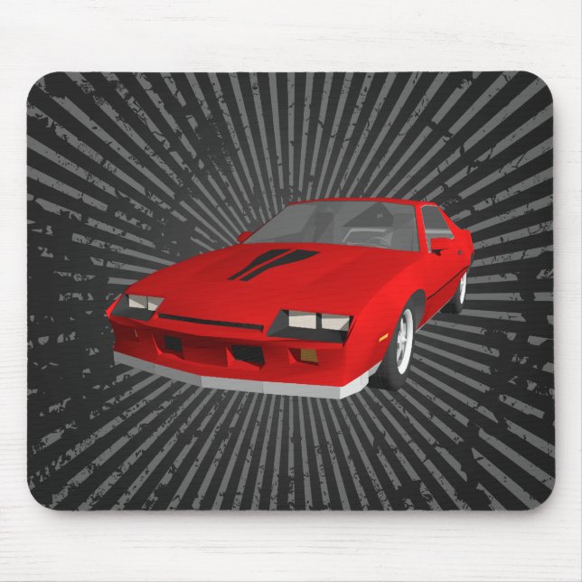 Camaro Sportwagen der 80er Jahre: Benutzerdefinier Mousepad (Vorne)