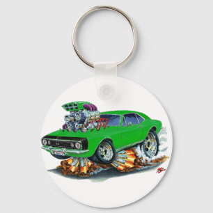 Camaro SS Grün-Schwarzes Auto 1967 Schlüsselanhänger