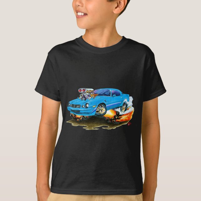 Camaro Z28 lt 1979-81 Blue Car T-Shirt (Vorderseite)