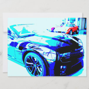 Camaro ZL1 im Showroom Einladung