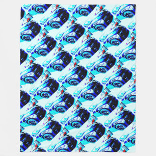 Camaro ZL1 u. Korvette im Händlerausstellungsraum Fleecedecke
