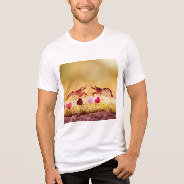 Camarones enamorados Tri-Blend shirt (Vorderseite)