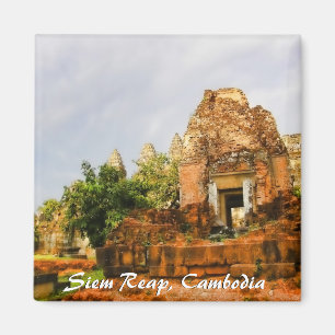 Cambodge Temple ruines Magnet