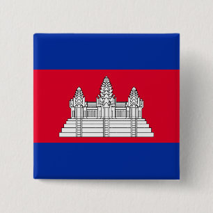 Cambodia Flag Button