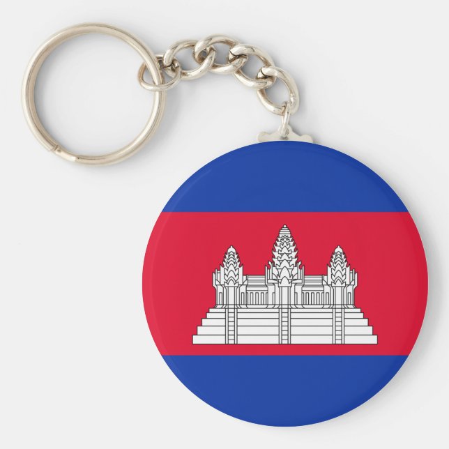 Cambodia Flag Schlüsselanhänger (Vorne)