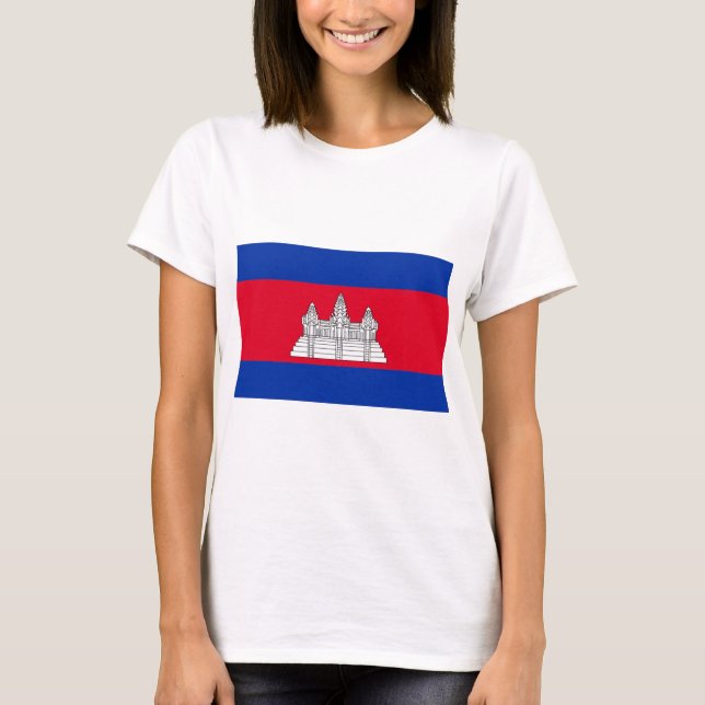 Cambodia Flag T-Shirt (Vorderseite)