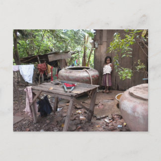 Cambodia Girl Postkarte