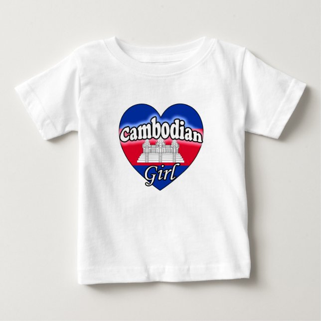 Cambodian Girl Baby T-shirt (Vorderseite)