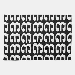 Cambodian Number 3 / Three / ៣ (EIB) Khmer Script Handtuch