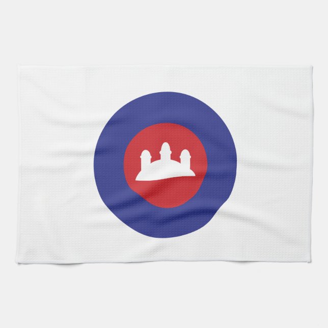 Cambodian Roundel Handtuch (Horizontal)