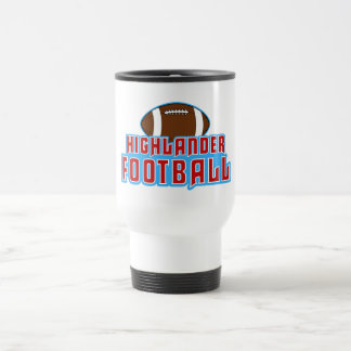 Cambria Höhen-Hochländer-Fußball-Entwurf Reisebecher