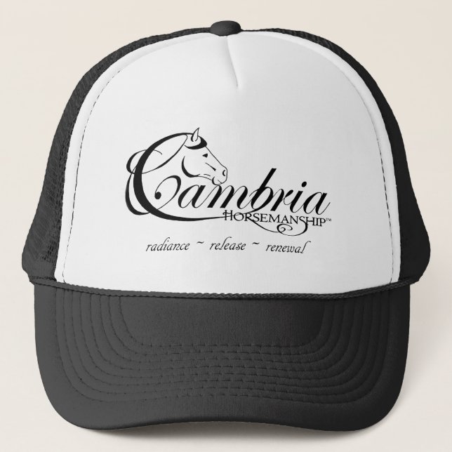 Cambria Horsemanship-Logo Truckerkappe (Vorderseite)