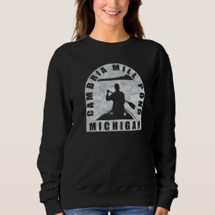 Cambria Mill Pond Canoeing Michigan Sweatshirt