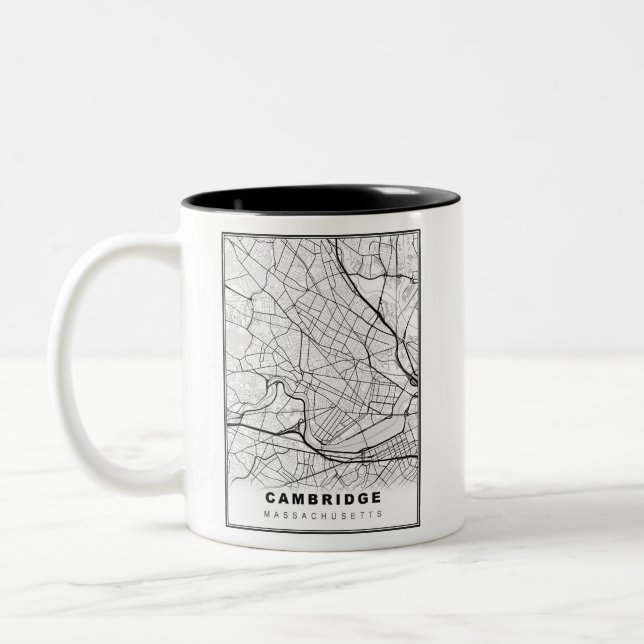 Cambridge Map Zweifarbige Tasse (Links)