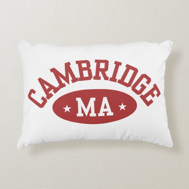 Cambridge, Massachusetts College Town Throw Pillow Dekokissen (Vorderseite)