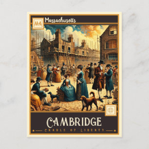Cambridge, Massachusetts Vintage Postkarte