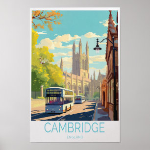Cambridge-Reiseposter - England Wandkunst Poster