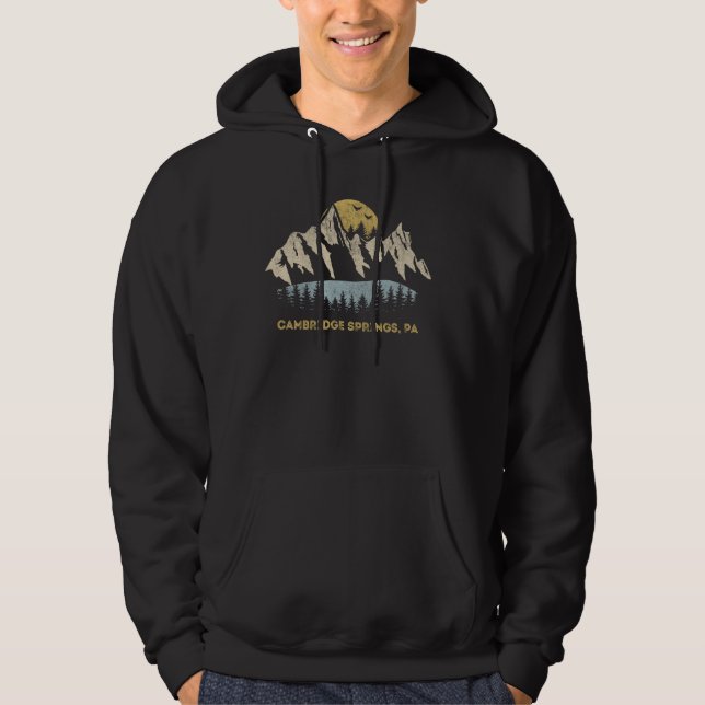 Cambridge Springs Pennsylvania Mountain Sunset Sun Hoodie (Vorderseite)