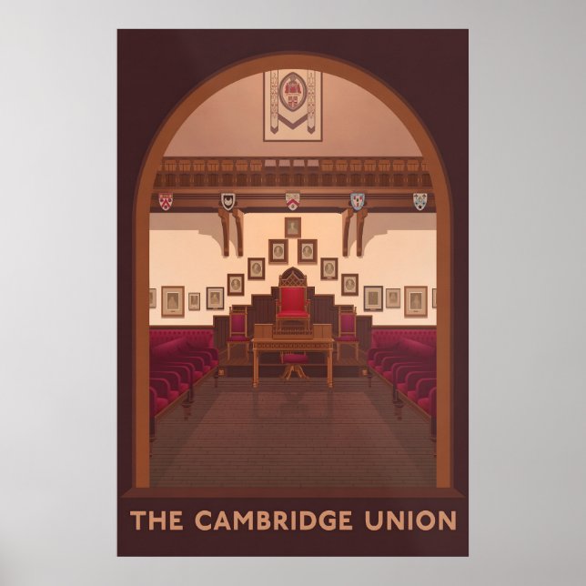 Cambridge Union Reiseplakat Poster (Vorne)