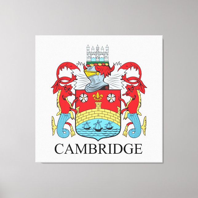 Cambridge-Wappen Leinwanddruck (Vorderseite)