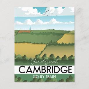 Cambridge Zug Reiseposter Magnet