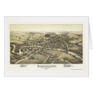 Cambridgeboro, carte panoramique de PA - 1895