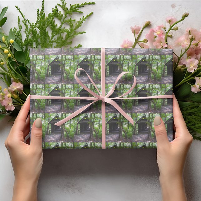 Cambron Covered Bridge, Madison Landkreis, Alabama Geschenkpapier (Cambron Covered Bridge, Madison County, Alabama Wrapping Paper)