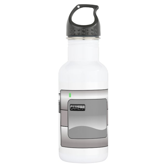 Camcorder Edelstahlflasche (Vorderseite)
