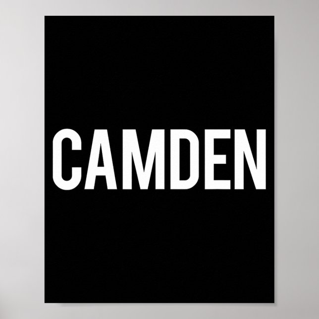 Camden Cool New Jersey Nj Fan Funny Gift Tee  Poster (Vorne)