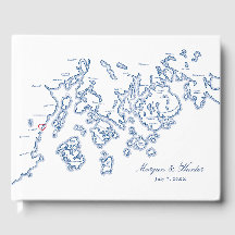 Camden Guest Book - Penobscot Bay Maine Karte