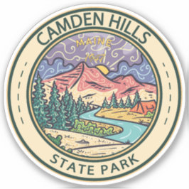 Camden Hills Staat Park Maine Abzeichen Aufkleber