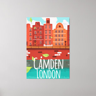 Camden, London Vintage Reiseplakat Leinwanddruck