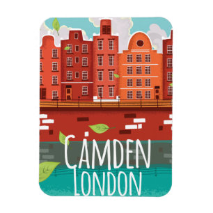 Camden, London Vintage Reiseplakat Magnet