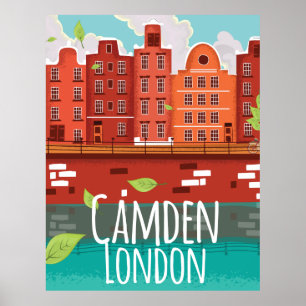 Camden, London Vintage Reiseplakat Poster