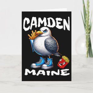 Camden Maine Lustige Möwe Pommes Frites Souvenir Karte