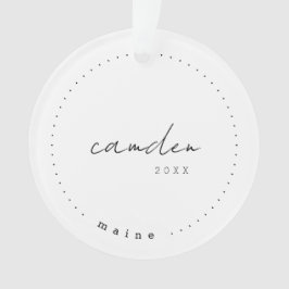 Camden Maine ME Travel United Staaten Simple Ornament