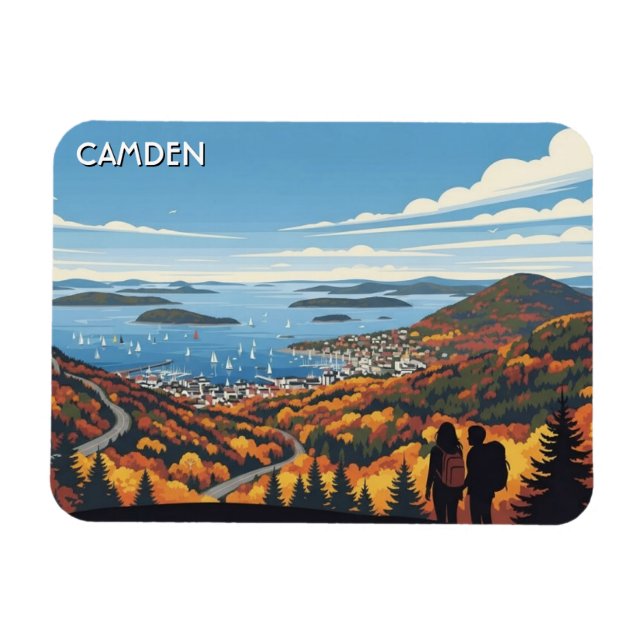 Camden Maine Travel Magnet (Horizontal)