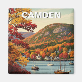 Camden Maine Travel Magnet