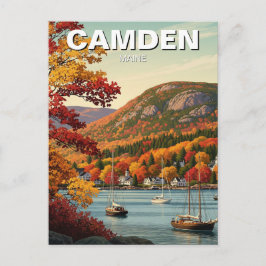 Camden Maine Travel Postkarte