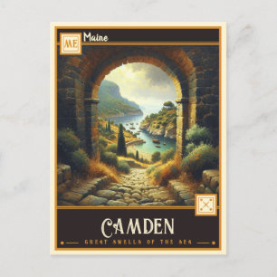Camden, Maine VINTAG Postkarte