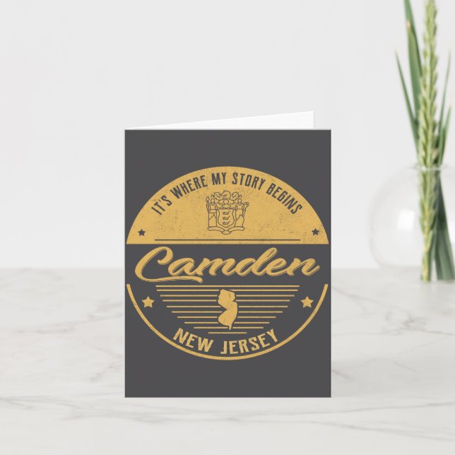 Camden New Jersey Its Where My Story Begins _1  Karte (Vorderseite)