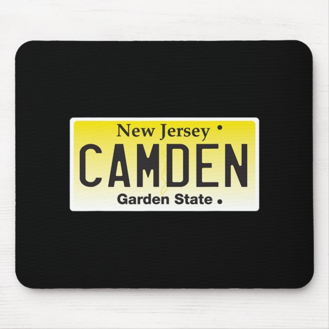 Camden New Jersey Nj Hometown License Plate Graphi Mousepad (Vorne)