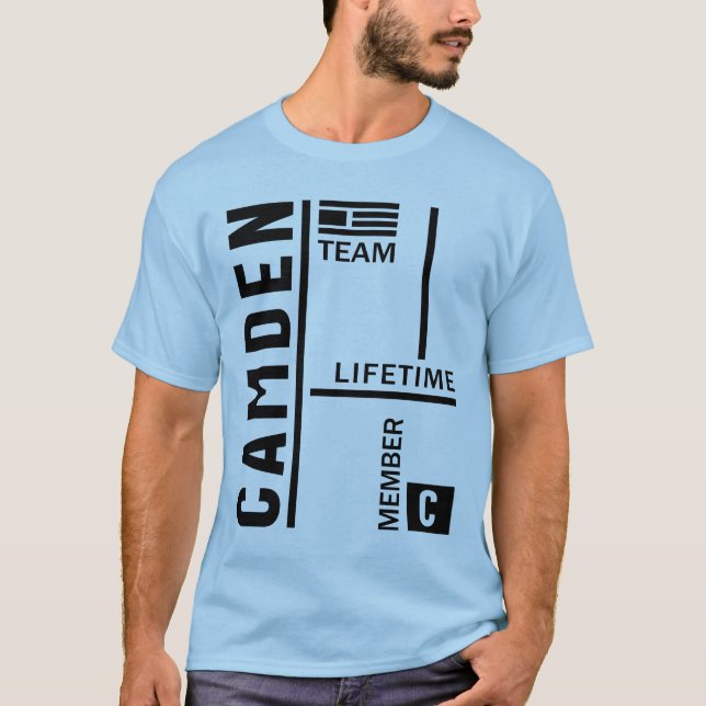 Camden Personalisiert Name Birthday Gift T-Shirt (Vorderseite)