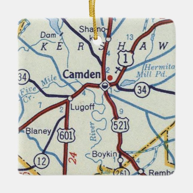 Camden SC Vintag Keramikornament (Vorderseite)