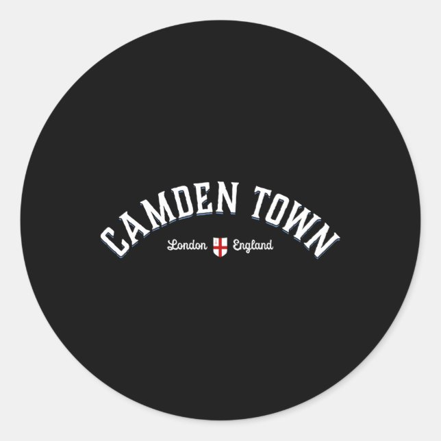 Camden Town London UK England Runder Aufkleber (Vorderseite)